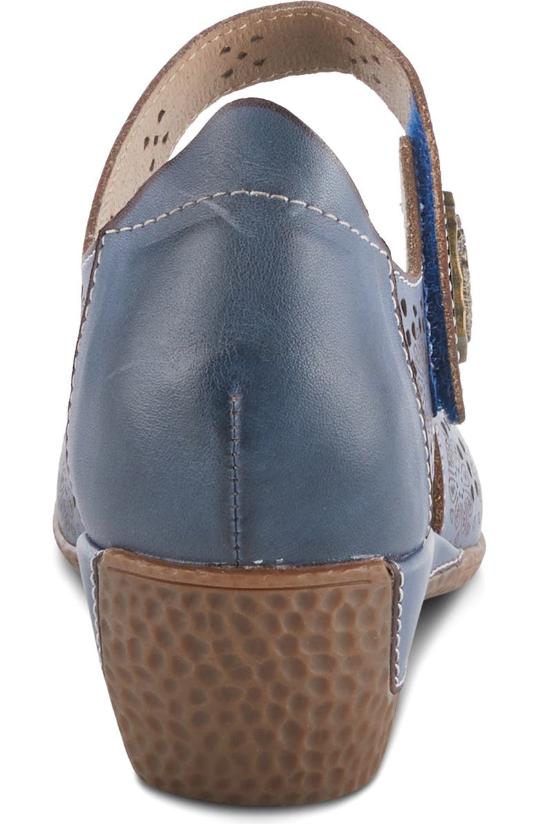 L'Artiste by Spring Step Americana Ankle Strap Clog, Alternate, color, Navy