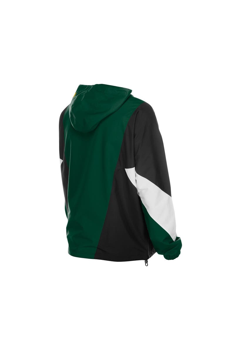 Men's New Era  Green Green Bay Packers Quarter-Zip Windbreaker Jacket, Alternate, color, Green