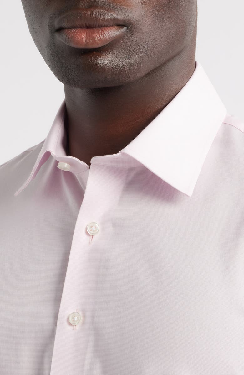 Nordstrom Trim Fit Premium Performance Dress Shirt, Alternate, color, Pink Riverton Dobby