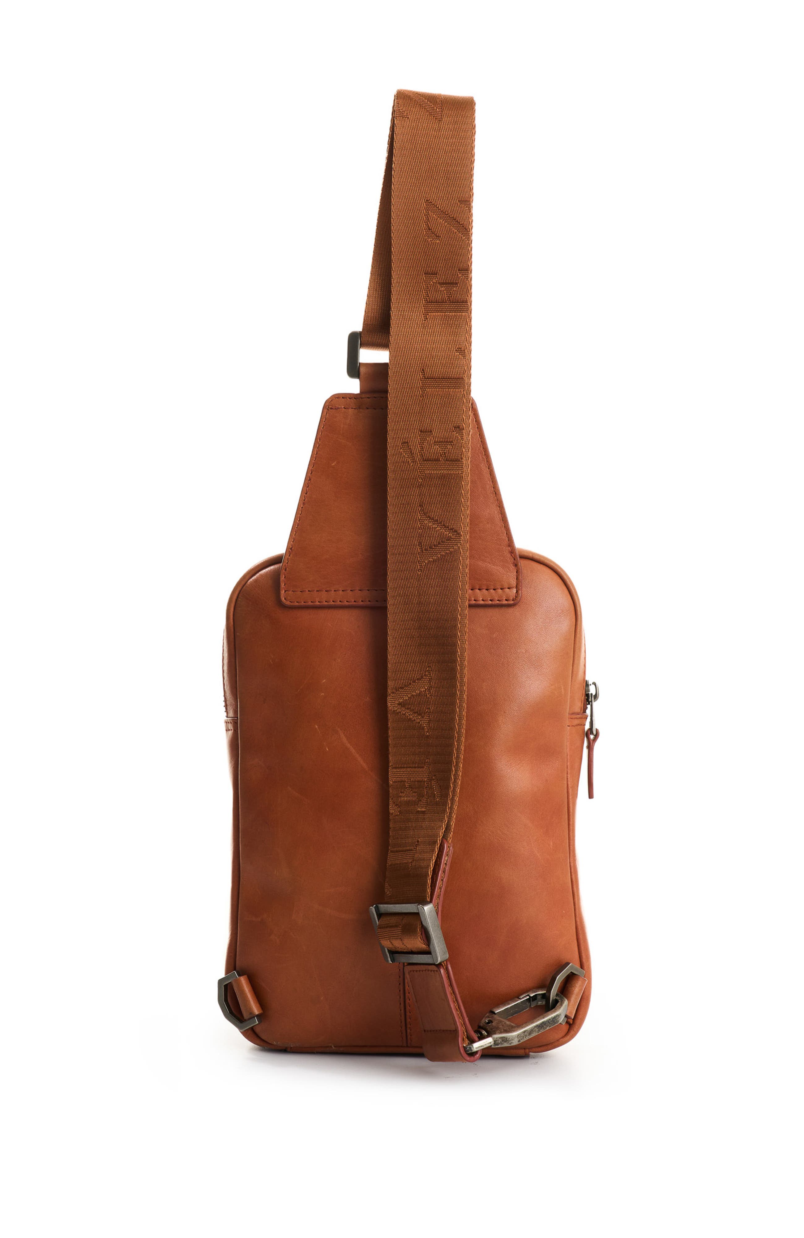 Velez Full Grain Leather Crossbody Bag Sling Shoulder Bags, Alternate, color, Brown