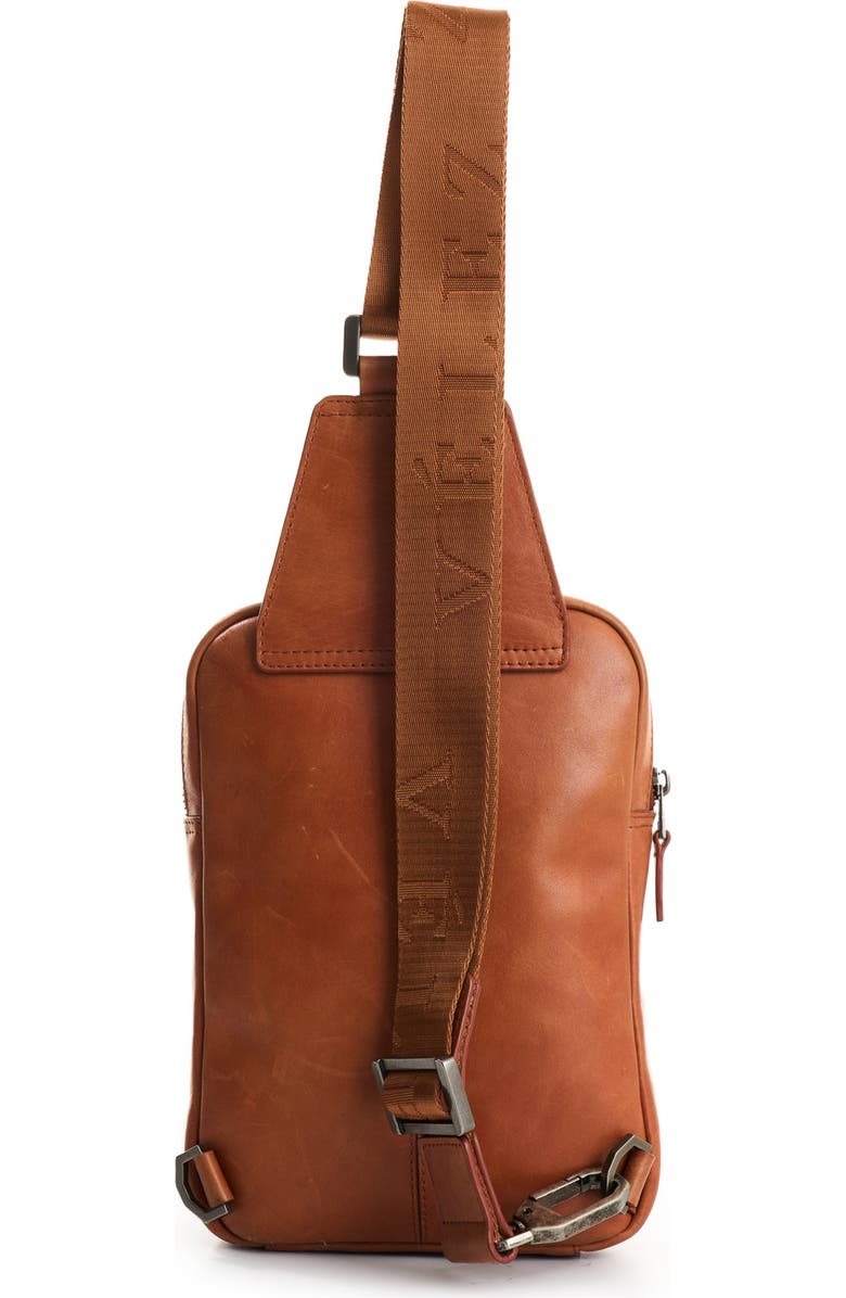 Velez Full Grain Leather Crossbody Bag Sling Shoulder Bags, Alternate, color, Brown