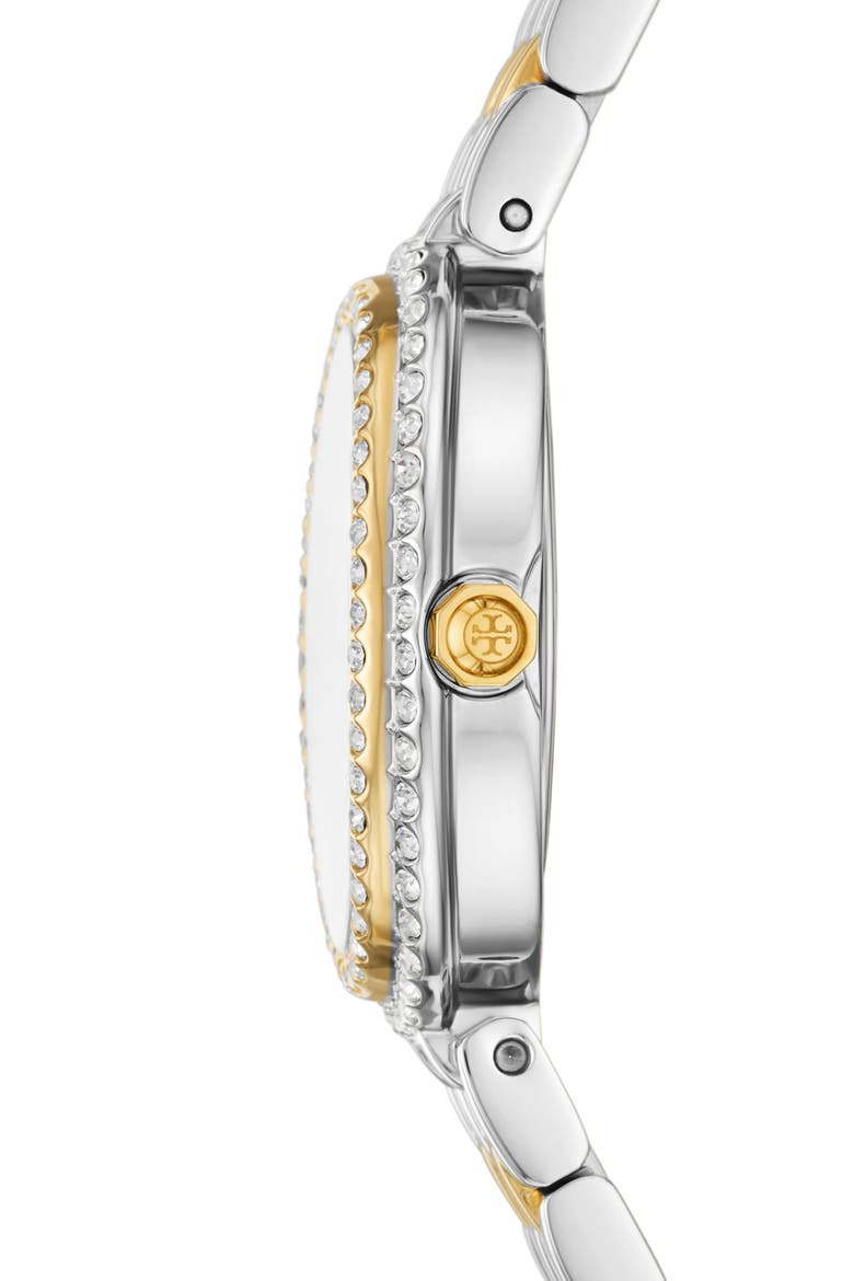 The Oval Bracelet Watch, 22mm x 28mm, Alternate, color, TWO TONE