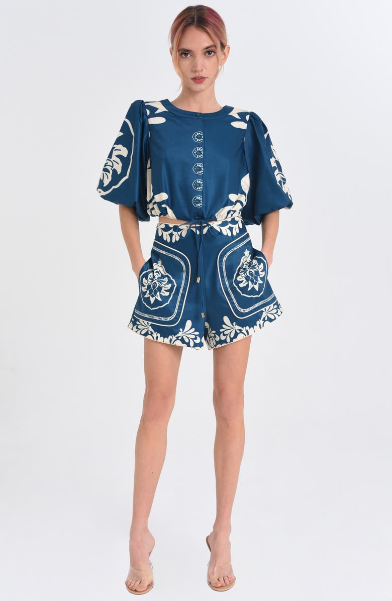 CIEBON Marshelle Print Shorts, Alternate, color,