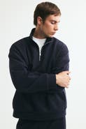 H&M Relaxed-Fit Half-Zip Sweatshirt