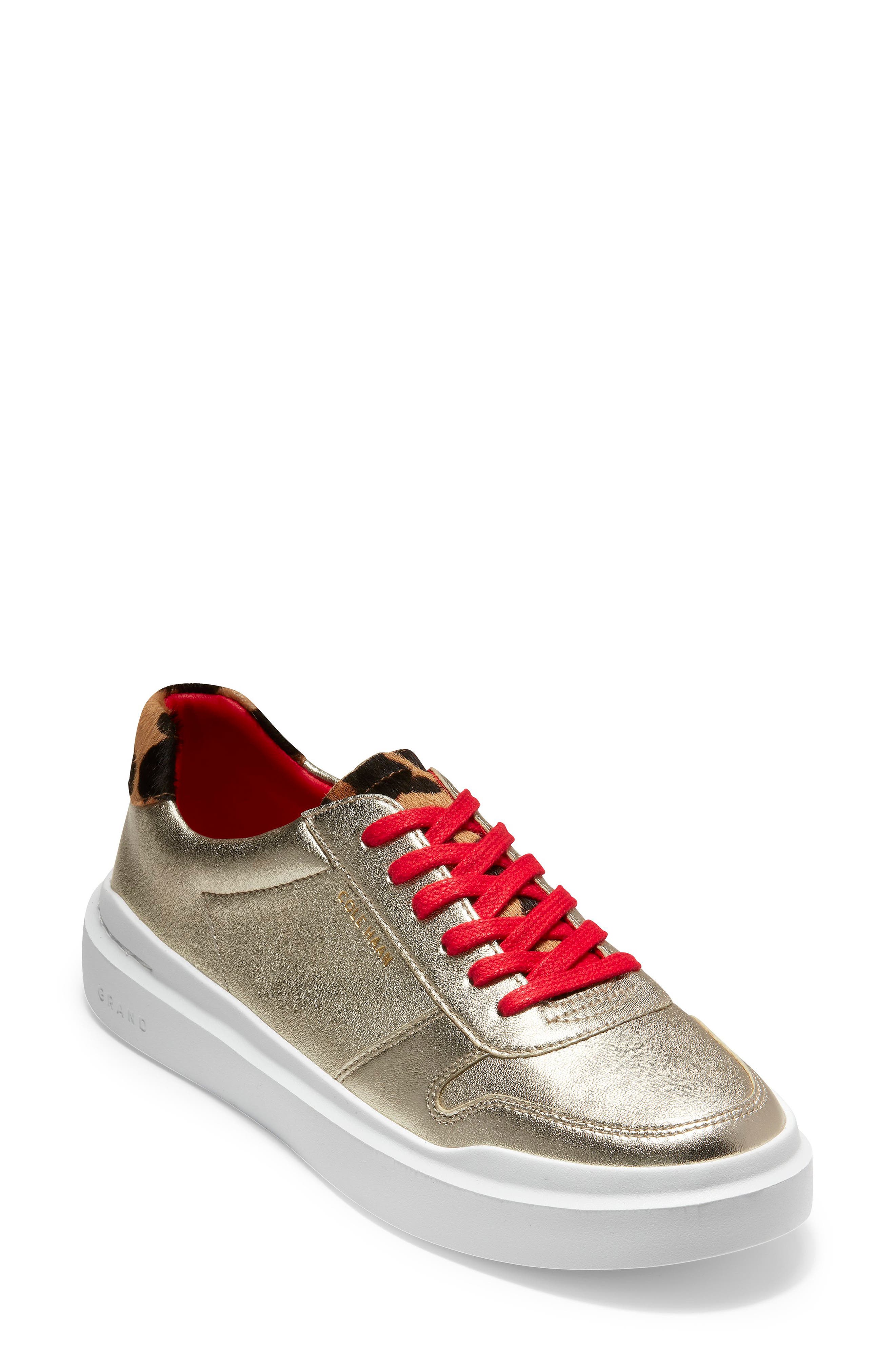 GrandPro Rally Sneaker, Main, color, LIGHT GOLD/ WHITE LEATHER