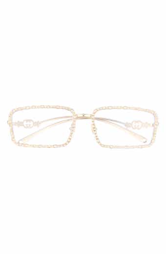 58mm Rectangular Sunglasses