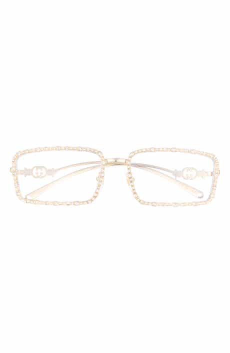 Gucci 58mm Rectangular Sunglasses