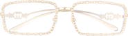 Gucci 58mm Rectangular Sunglasses