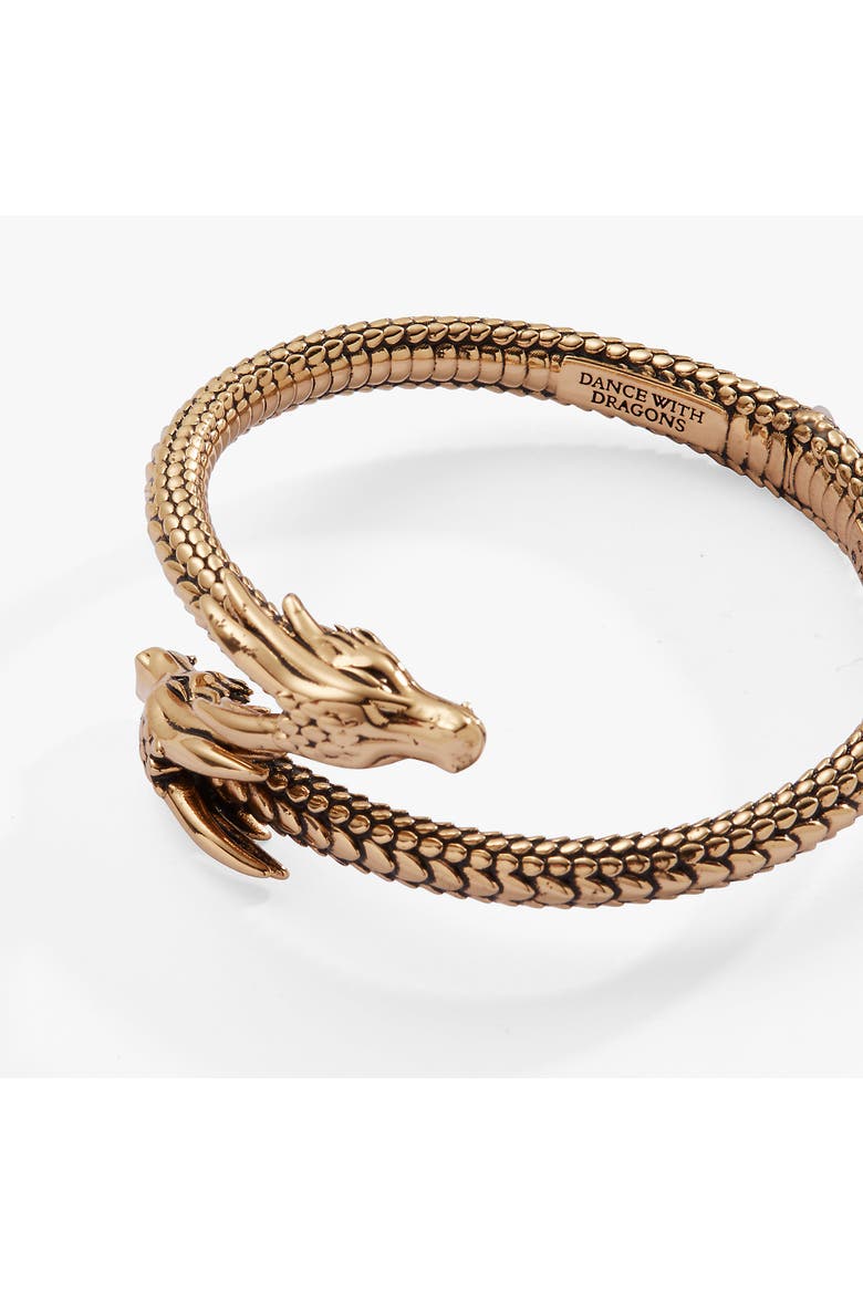 HOUSE OF THE DRAGON Cuff Bracelet, Alternate, color, Gold