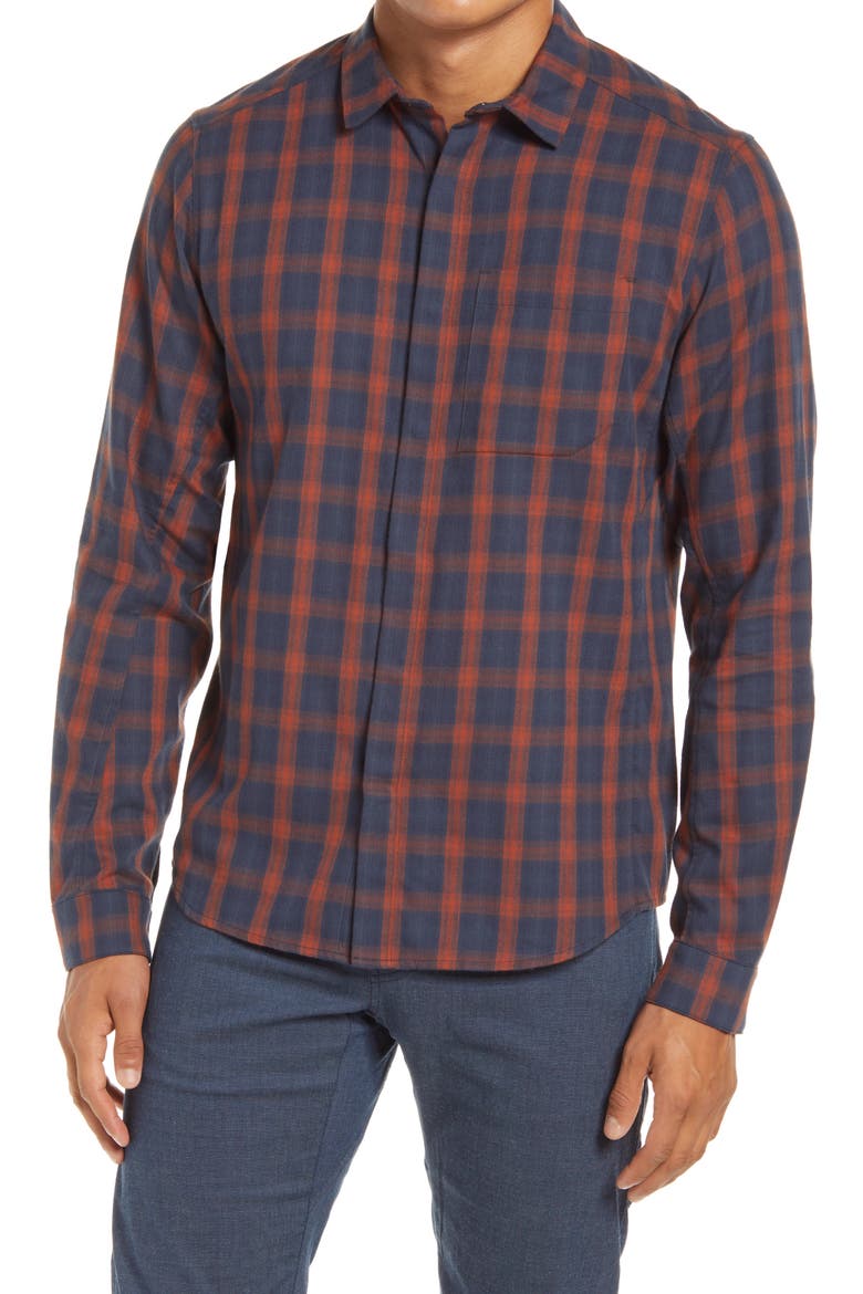 Bernal Snap-Up Flannel Shirt, Main, color, SUBASTRAL