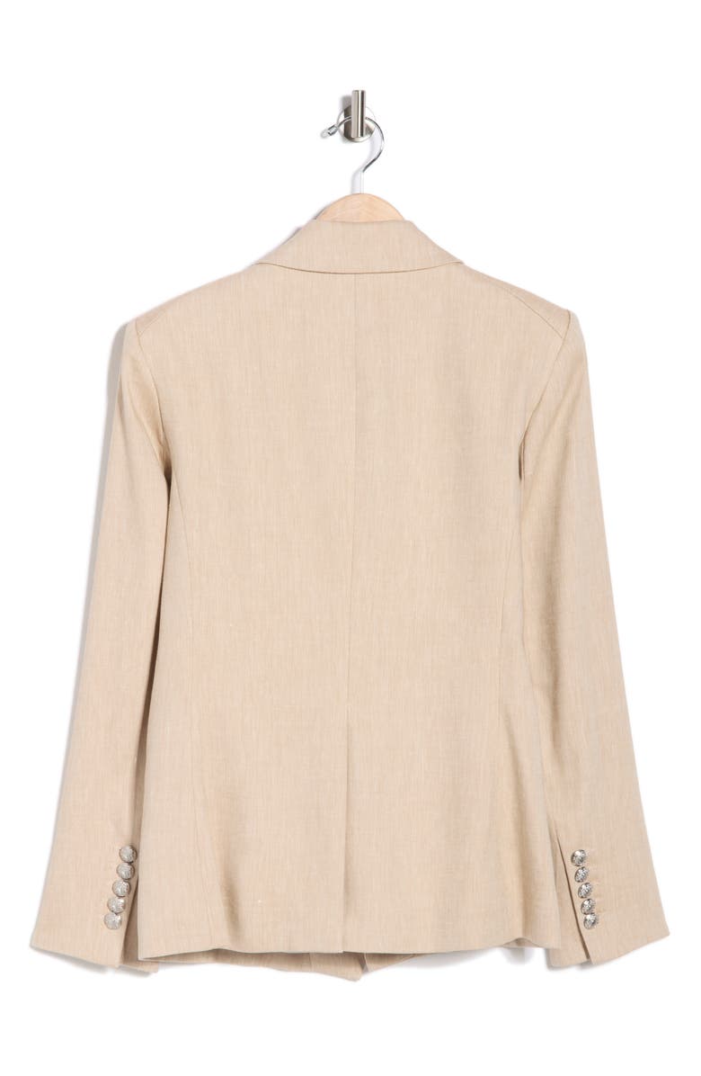 Veronica Beard Miller Linen Blend Dickey Jacket, Alternate, color, Khaki Melange