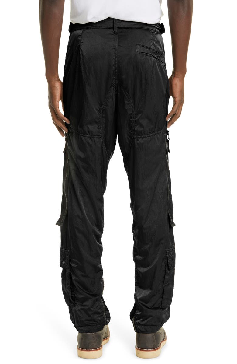 Stone Island Logo Patch Nylon Cargo Pants, Alternate, color, 