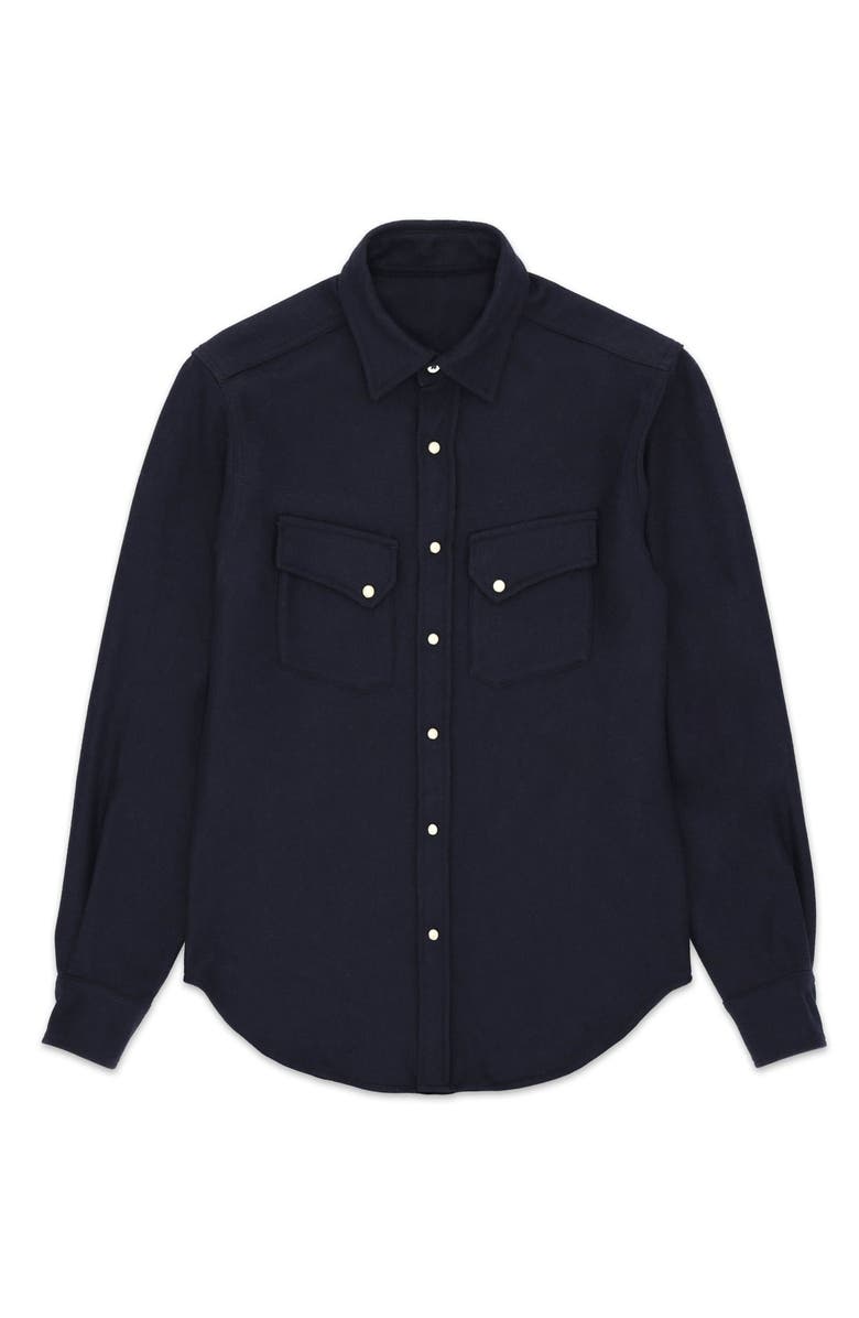 Fortela Pasadena Western Flannel Shirt, Main, color, Blue