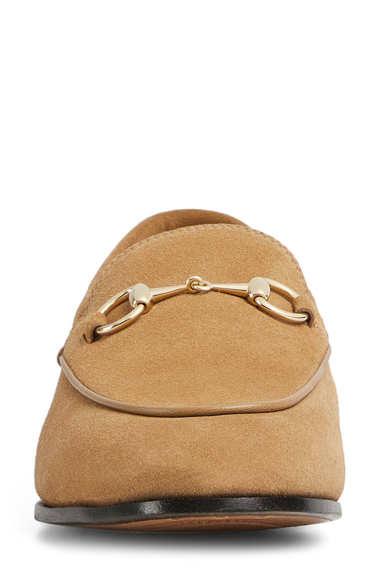 Gucci Jordaan Horsebit Loafer, Alternate, color, Light Brown