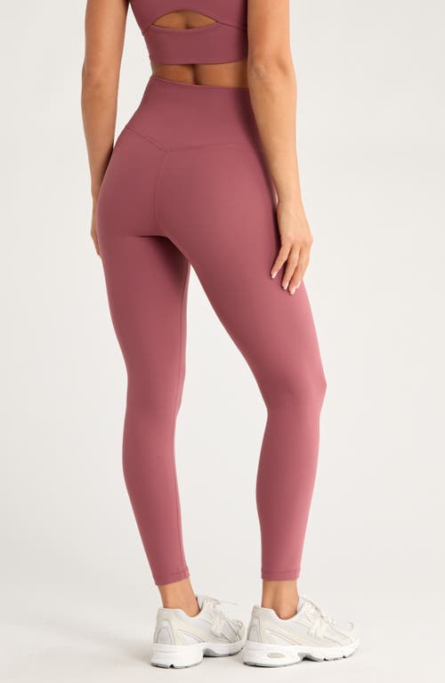 Zella Studio Luxe High Waist 7/8 Leggings In Pink