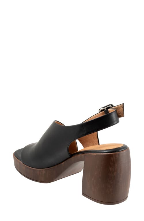 Eos Footwear Spicer Slingback Platform Sandal In Black