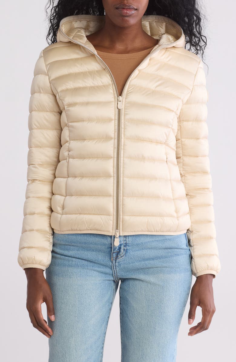 Save The Duck Olly Water Repellent Hooded Puffer Jacket, Main, color,