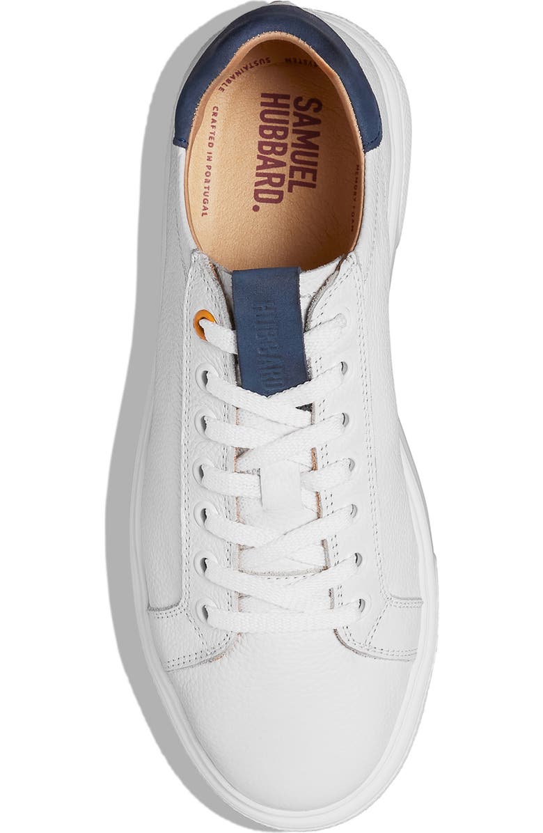 Samuel Hubbard Sunset Sneaker, Alternate, color, White/ Blue Leather