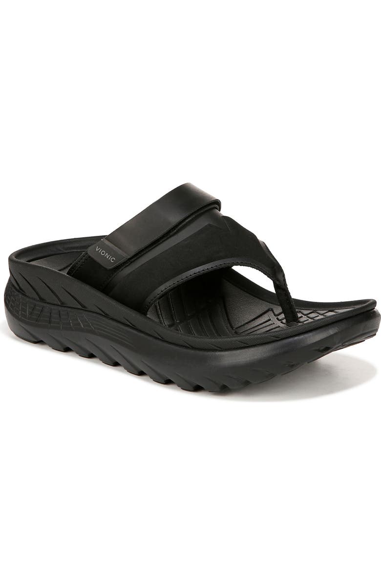 Vionic Restore II Sandal, Main, color, Black Syn