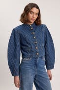 Karen Millen Denim Balloon Jacket