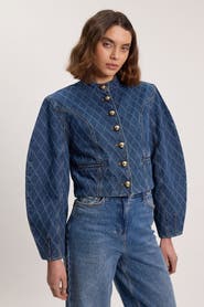 Karen Millen Denim Balloon Jacket