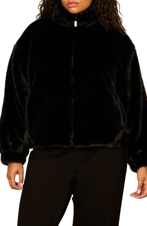 Everest Faux Fur Bomber Jacket