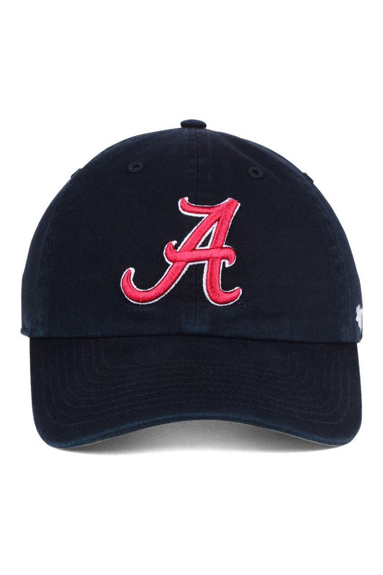 Alabama Crimson Tide '47 Clean Up Adjustable Hat - Black, Main, color, BLACK