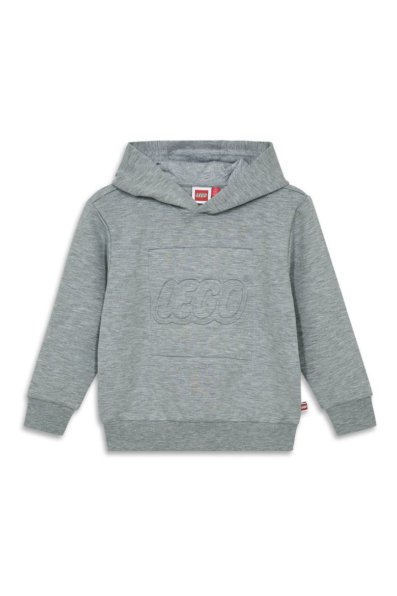 Kids' Embossed Logo Hoodie, Main, color, GREY