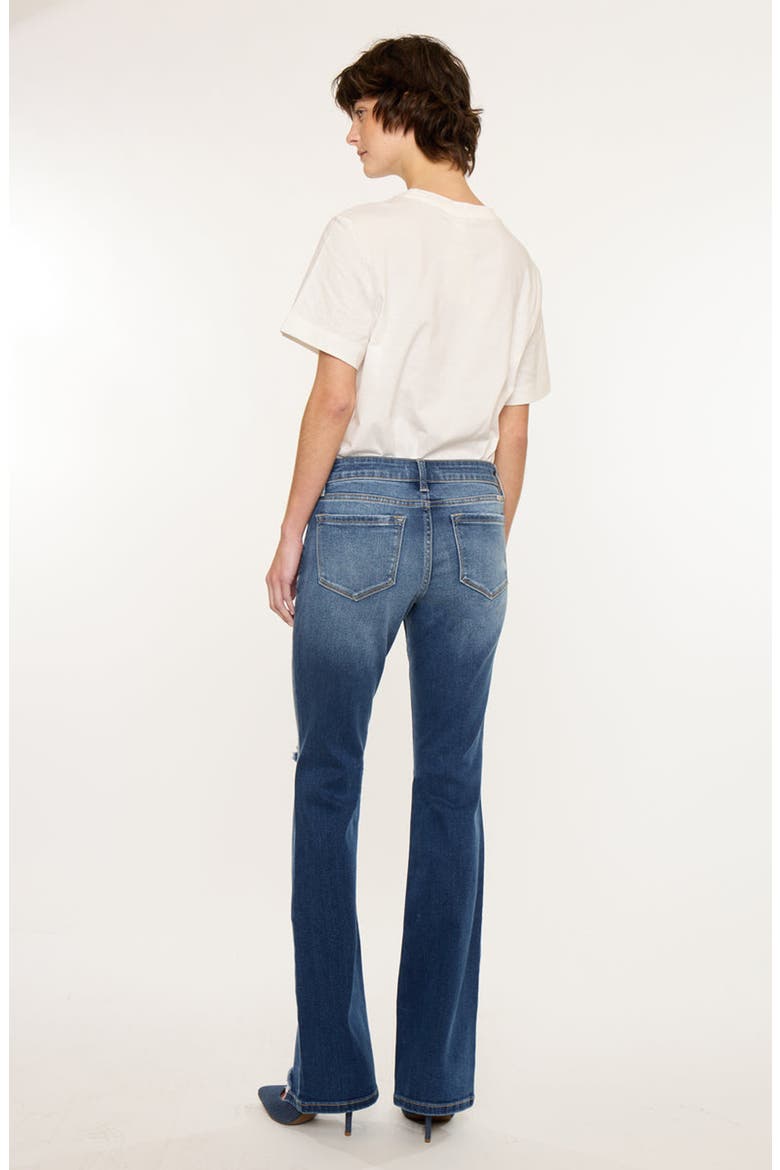 Kendra Essentials Low Rise Bootcut Jeans, Alternate, color, Medium Dark