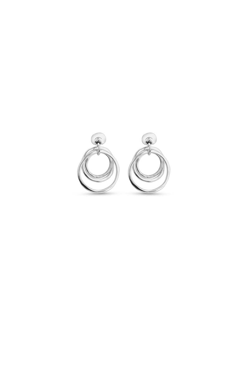 Irregular Hoop Earrings, Main, color, Silver