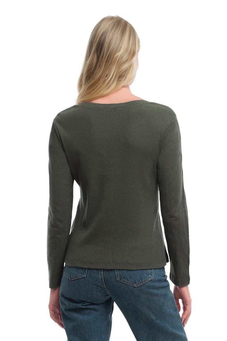 Deep-V Slim Tee, Alternate, color, Kambaba