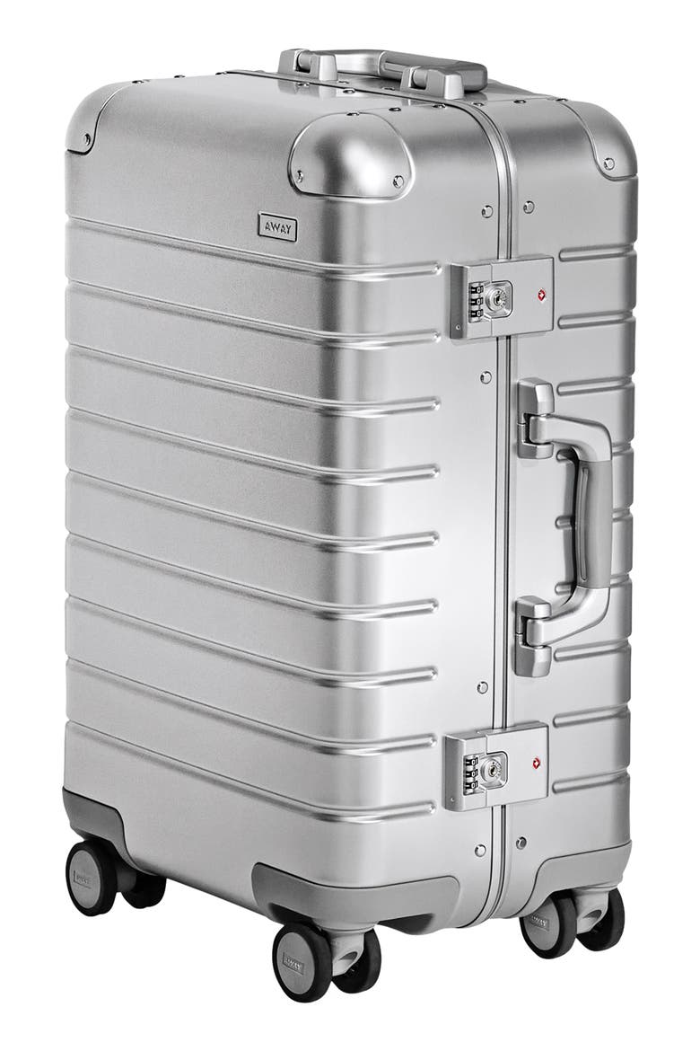 The Bigger Carry-On Suitcase: Aluminum Edition, Alternate, color, SILVER