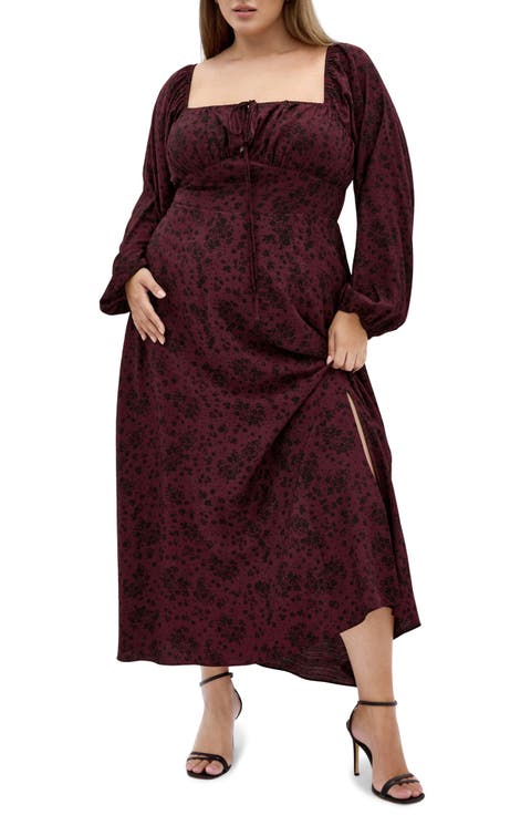 Abbigail Long Sleeve Floral Print Dress