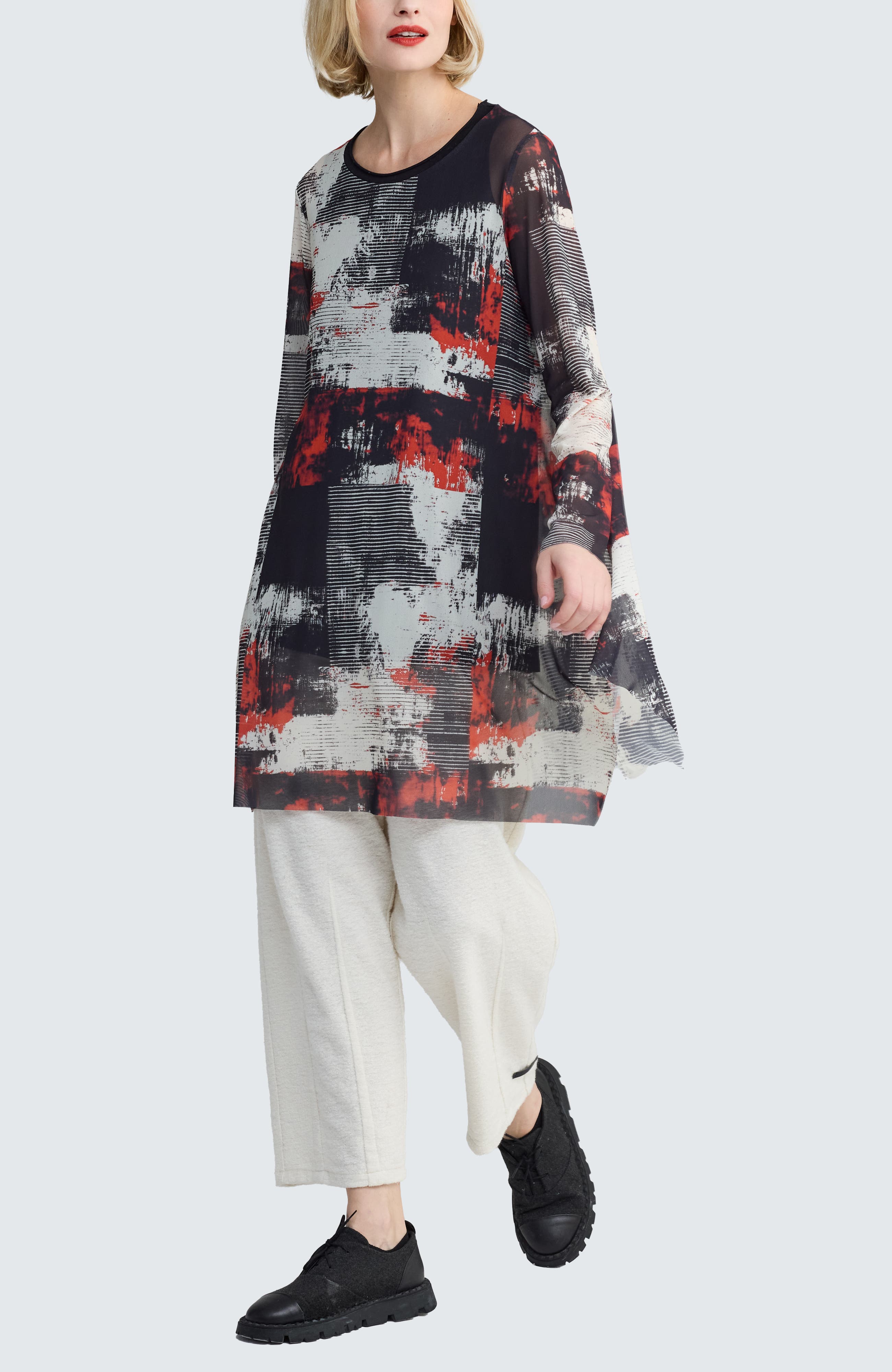 Gwyneira Printed Mesh Tunic - image 2