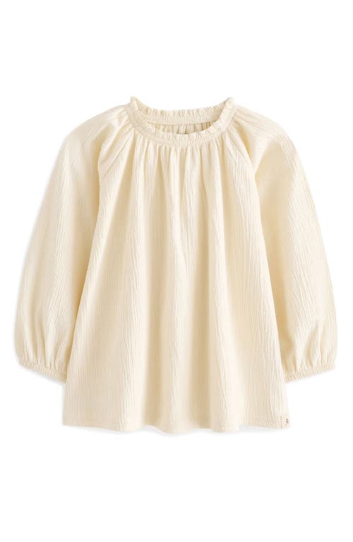 NEXT Kids' Cotton Blend Gauze Peasant Top in White 