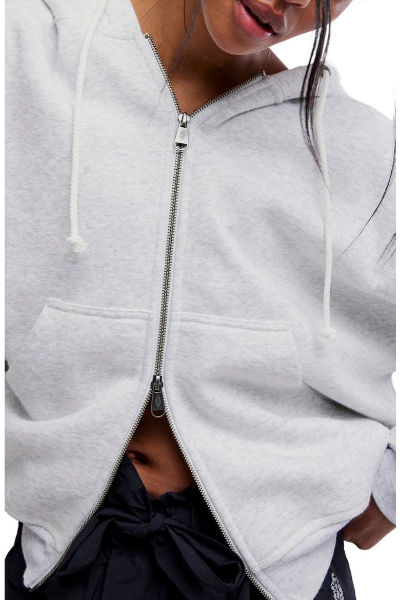 Final Call Full Zip Hoodie, Alternate, color, WHITE HEATHER GREY