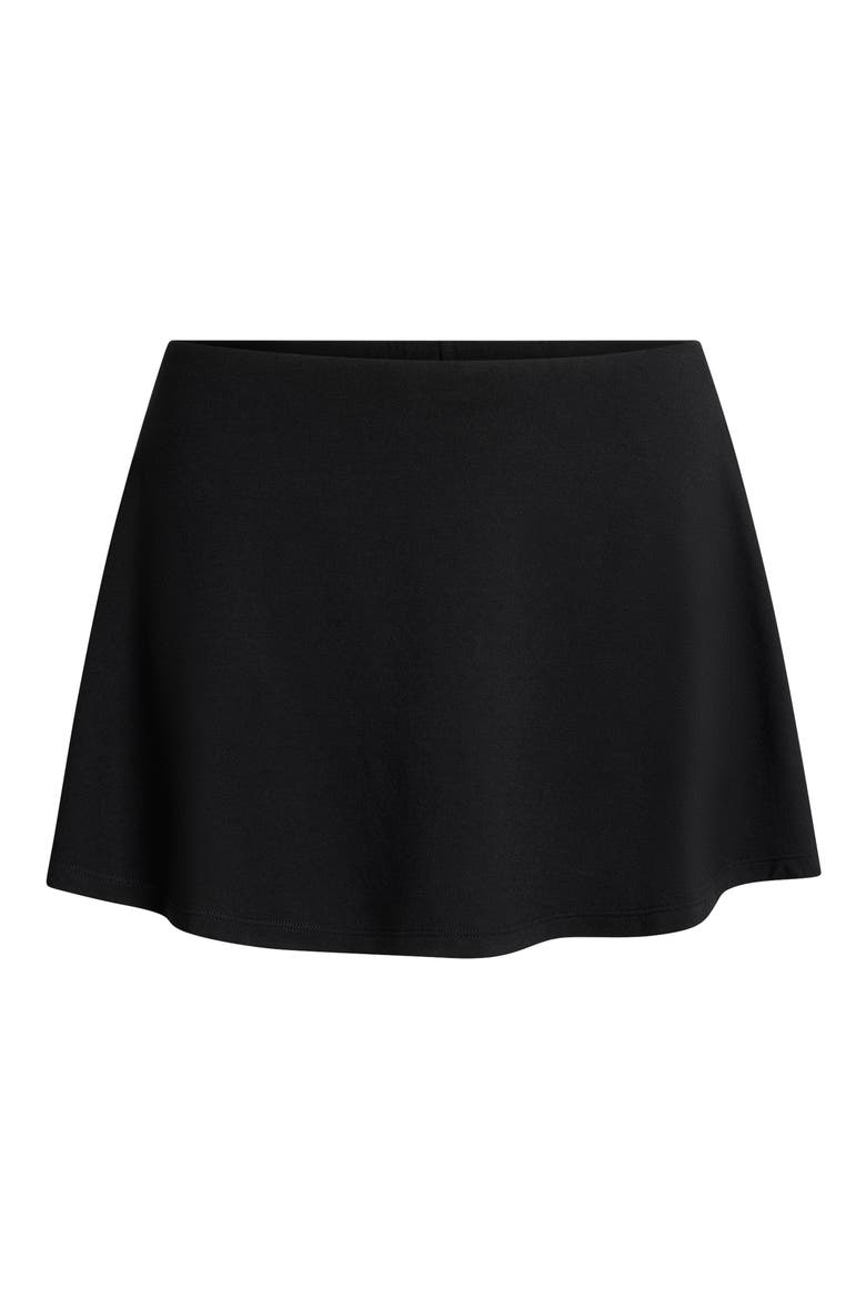 Smooth Lounge Pajama Mini Skort, Alternate, color, OBSIDIAN