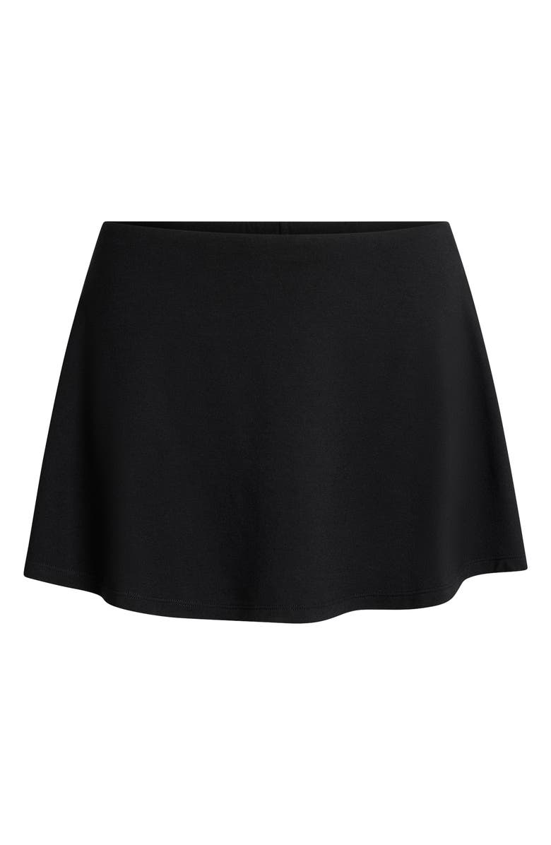 SKIMS Smooth Lounge Pajama Mini Skort, Alternate, color, Obsidian