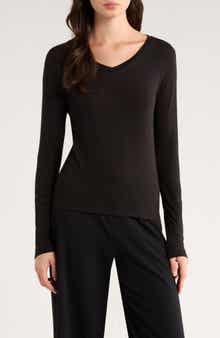V-Neck Long Sleeve T-Shirt