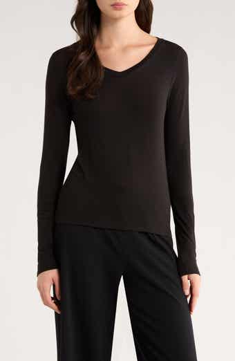 V-Neck Long Sleeve T-Shirt