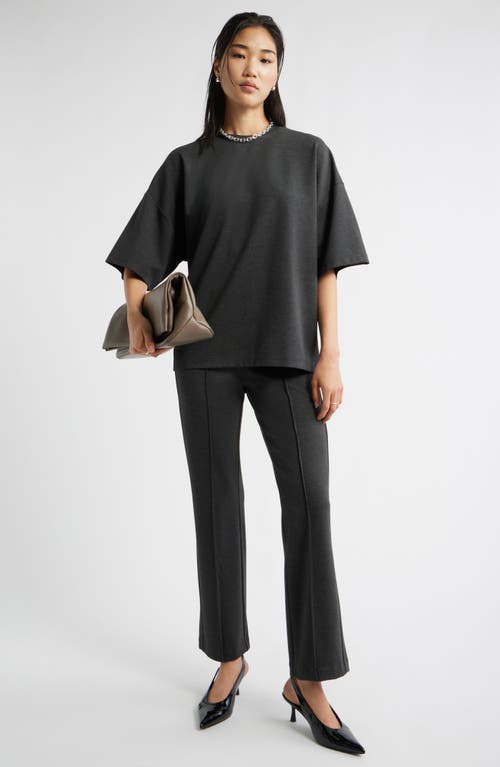 Nordstrom Ponte T-shirt In Gray