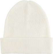 Amicale Ribbed Cashmere Double Cuff Beanie