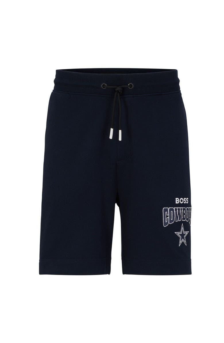 Boss X NFL Men's BOSS X NFL Navy/White Dallas Cowboys Snap Shorts, Main, color,