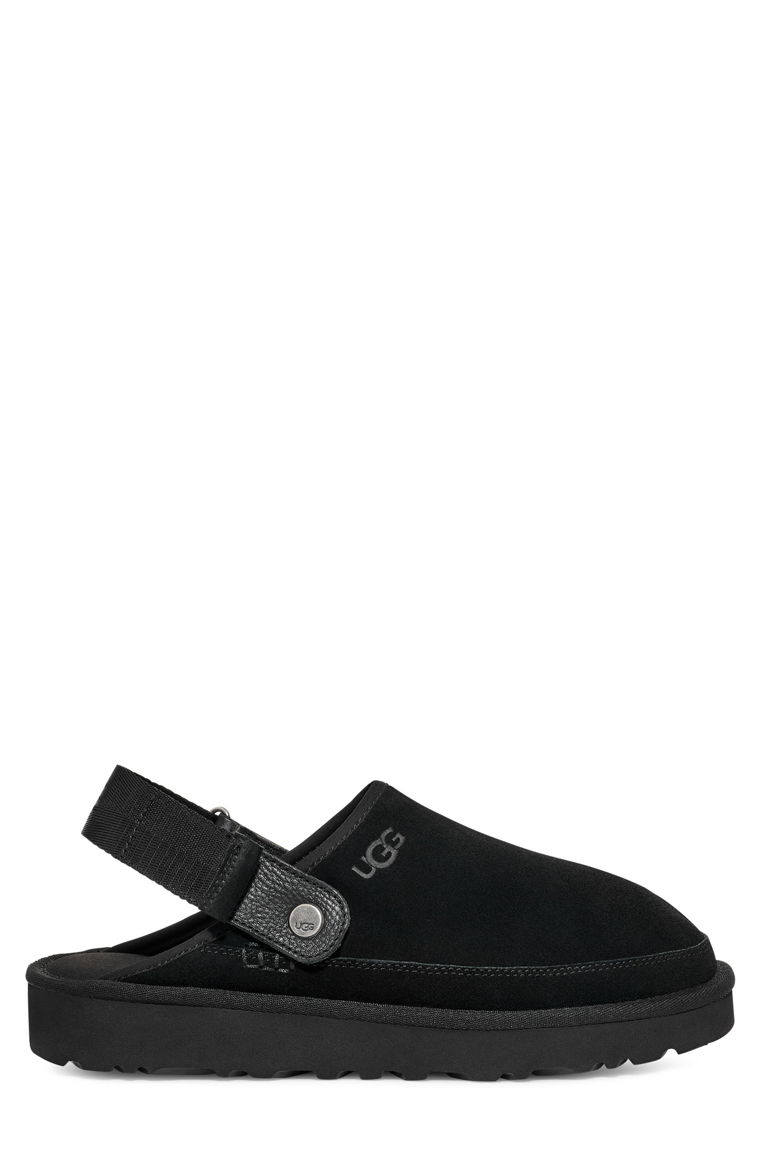 UGG<sup>®</sup> Goldencoast Water Repellent Slingback Clog, Alternate, color, Black