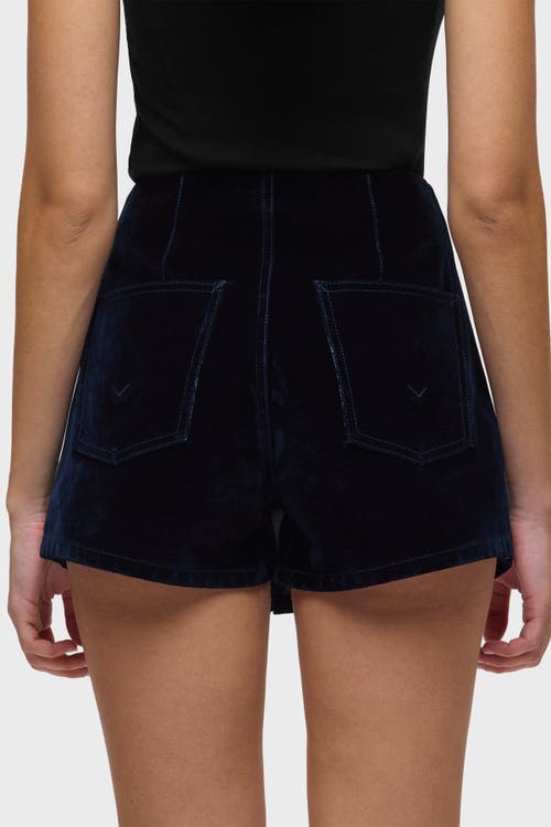 Hudson Jeans Mini Wrap Skort In Black