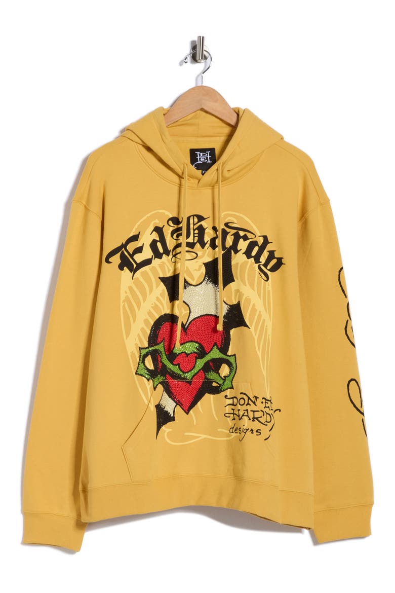 Sacred Heart Hoodie, Alternate, color, GOLDEN YELLOW