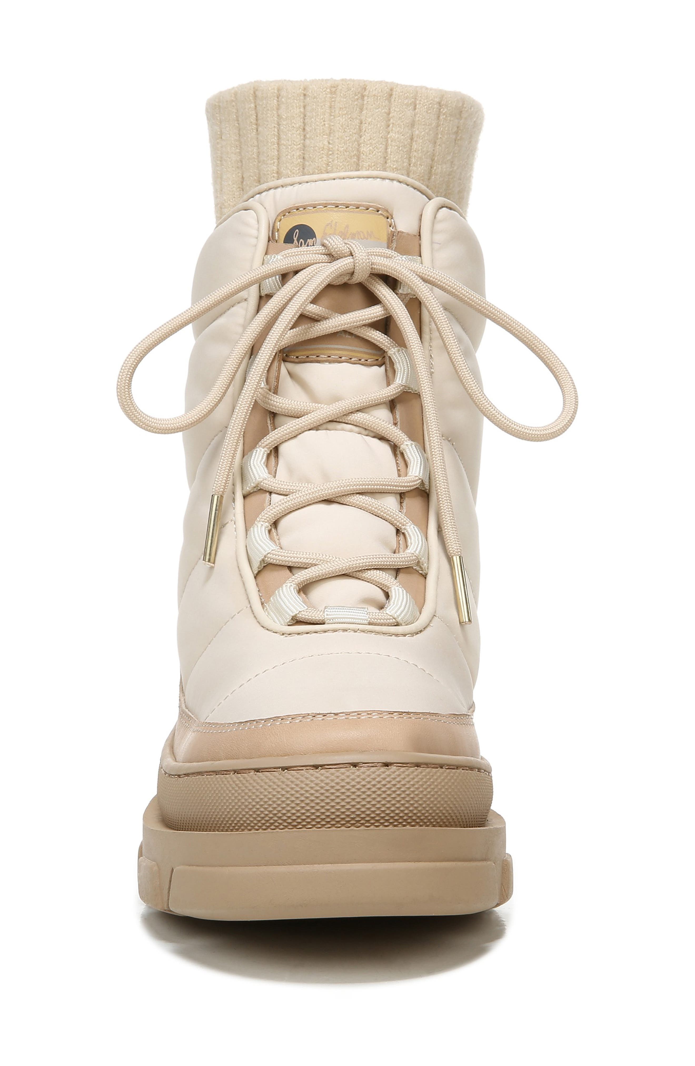 Sam Edelman Tabitha Quilted Lace-Up Boot, Alternate, color, 