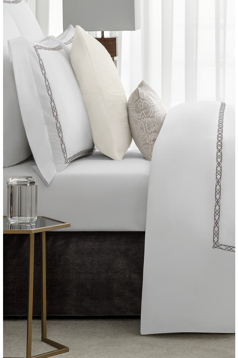 Mia Duvet Cover, Alternate, color, White