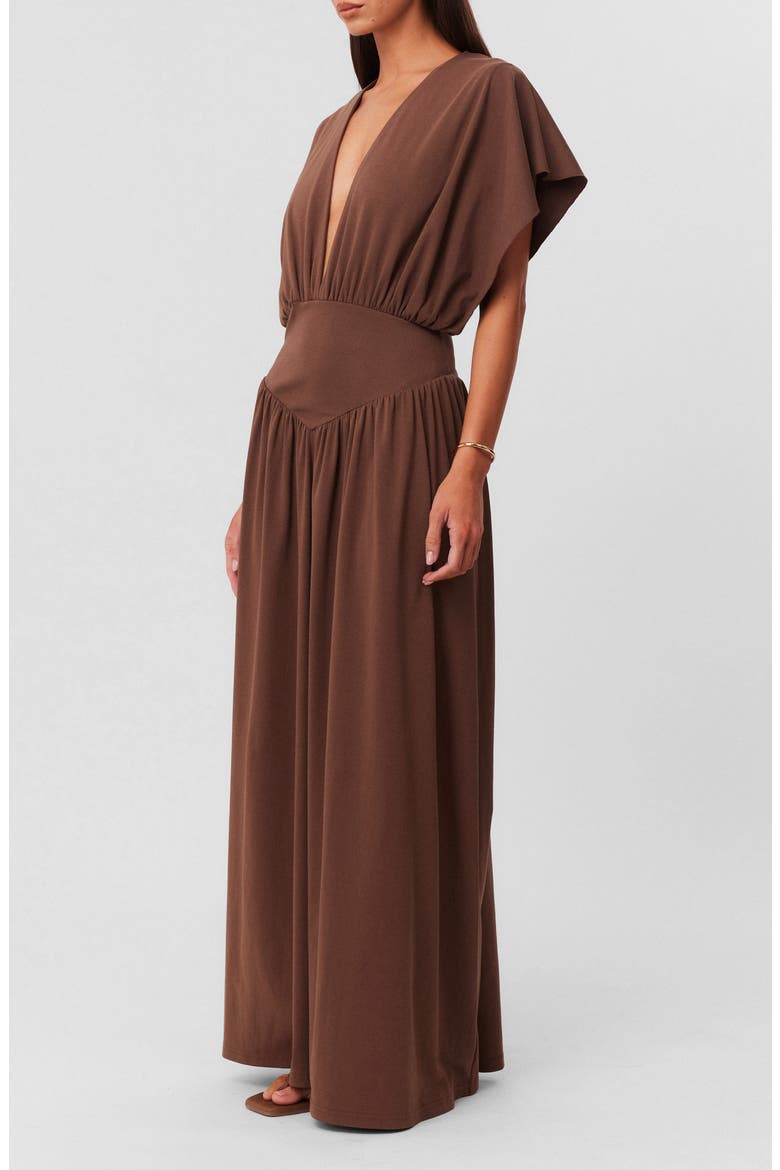 Heine Maxi Dress, Alternate, color, MOCHA
