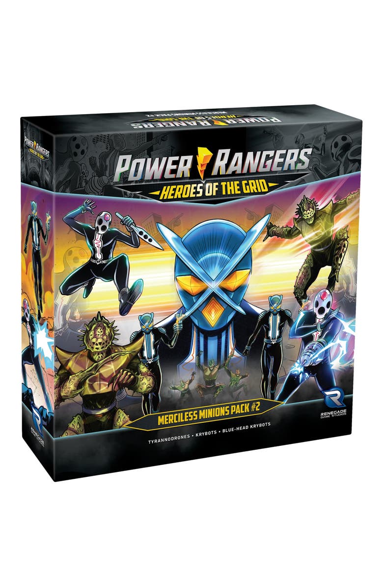 Renegade Game Studios Power Rangers Heroes of the Grid Merciless Minions Pack #2 Expansion, Main, color, 